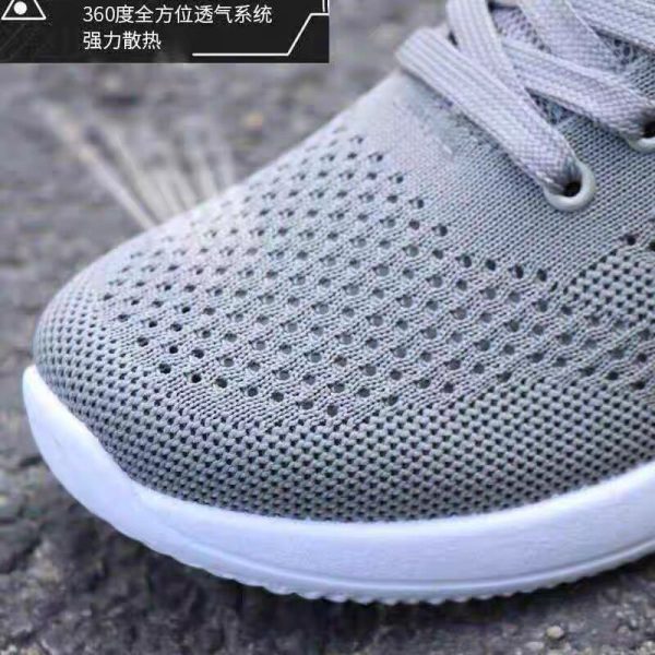 Sepatu Bersirkulasi 2022 untuk Pria Sepatu Kasual Ringan Jaring Sneakers Berenda Flat Lembut Nyaman Pria Zapatillas Hombre - Image 4