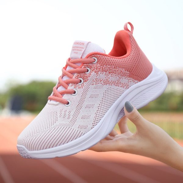 Sepatu Kasual Ringan Wanita Bersirkulasi Sepatu Vulkanis Wanita Sneakers Wanita Antiselip Lembut Tenis Jaring Luar Ruangan 2023 - Image 3