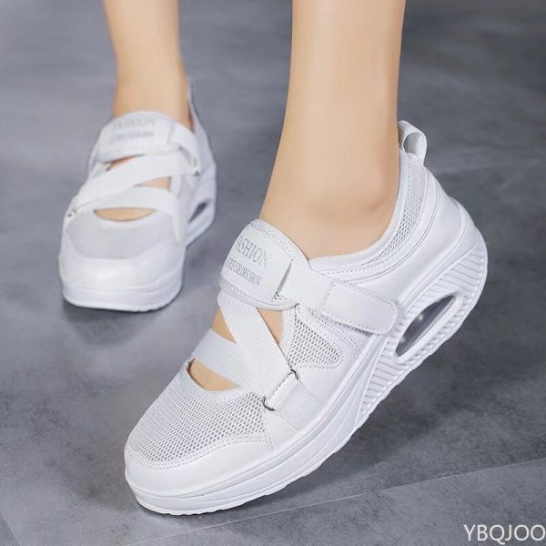 Sepatu Sneakers Wanita Modis Sepatu Kasual Wanita Ringan Jaring Sepatu Vulkanis Wanita Bersirkulasi Sneakers Kasual Zapatillas Mujer - Image 3