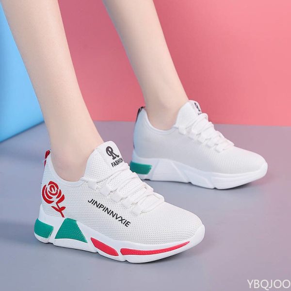 Sepatu untuk Wanita Sepatu Tenis Luar Ruangan Kasual Olahraga Sneakers Ringan Antiselip Bersirkulasi Sepatu Jalan Kaki Lembut Zapatillas Mujer - Image 6