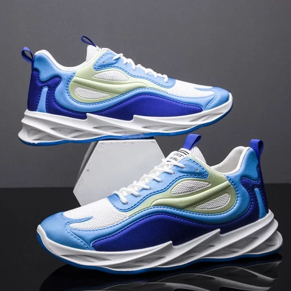 New Trendy Men's Sports Shoes Cushion Running Sneakers Outdoor Leisure Walking Jogging Trainers Soft Sole Breathable Footwear - Image 6