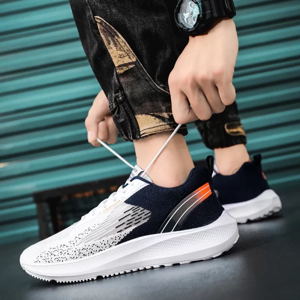 New Summer Men Outdoor Hiking Platform Breathable Mesh Training Light Casual Running Sneakers Shoes Tenis Deportivos Hombre - Image 4