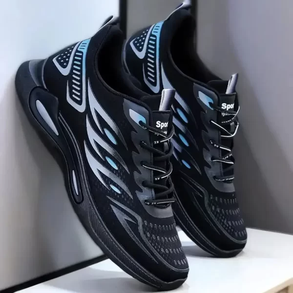 Men's Shoes 2024 New Fashion and Trendy Mesh Sports and Casual Shoes Student Soft Sole Comfortable Running Shoes - Image 4