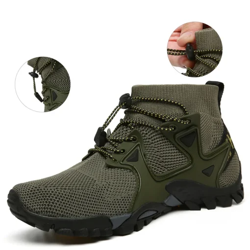 Summer Men's Casual Shoes Mesh Breathable Men's Sneakers Outdoor Slip-On Men's Shoes Lightweight Men's Wading Shoes Hot Sale - Image 4