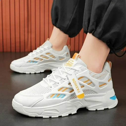 Men's Sneakers Mesh Breathable Casual Shoes Outdoor Running Shoes for Men Quality Leather Luxury Designer Platform Shoes Sneaker - Image 6