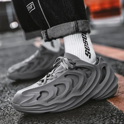 Men Sneakers for Men Casual Detachable Cavity Socks Shoes Tennis Outdoor Sandals Beach Shoes Trendy Fashion Loafer Shoes 2023New - Image 5