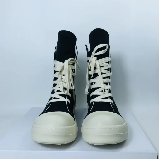 Owen Seak Men High Top Shoes Casual Women Canvas Sneakers Lace Up Zip Luxury Autumn Flats Outdoor Designer Walking Shoes - Image 6