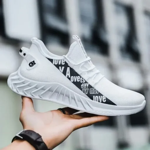 New Spring and Autumn Soft soled Running Men's Mesh Breathable Casual Sports Shoes Men's Coconut Trendy Shoes Men's Shoes - Image 4