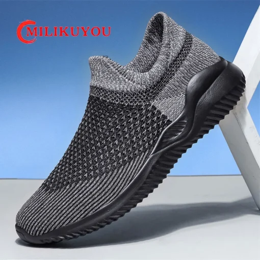 Summer Shoes For Man Breathable Fashion Men's Sneakers Outdoor Casual Loafers Walking Sock Shoe Tenis Masculin Zapatillas Hombre