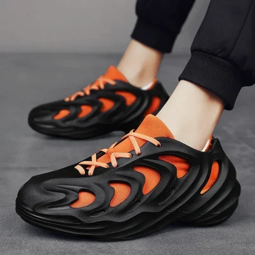 Men Sneakers for Men Casual Detachable Cavity Socks Shoes Tennis Outdoor Sandals Beach Shoes Trendy Fashion Loafer Shoes 2023New - Image 3