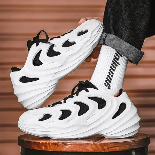 Men Sneakers for Men Casual Detachable Cavity Socks Shoes Tennis Outdoor Sandals Beach Shoes Trendy Fashion Loafer Shoes 2023New - Image 6