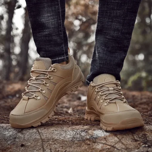 Hot Sale Fashion Balck Work Shoes Trainers Men Non-slip Men's Outdoor Shoes Plus Size 49 Hiking Shoes Zapatillas Trekking Hombre - Image 5