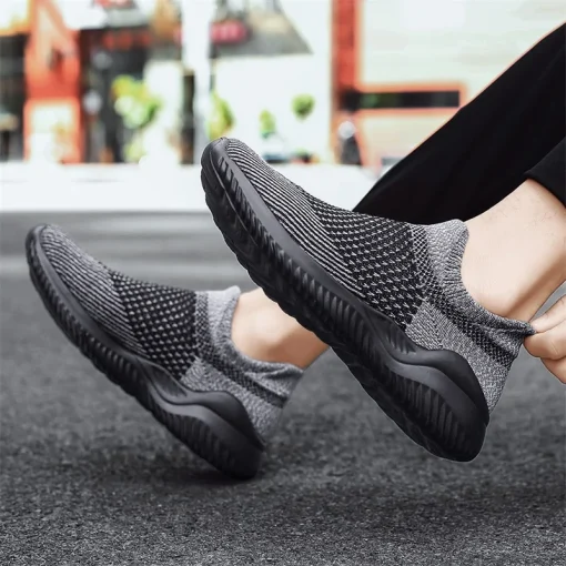 Summer Shoes For Man Breathable Fashion Men's Sneakers Outdoor Casual Loafers Walking Sock Shoe Tenis Masculin Zapatillas Hombre - Image 4