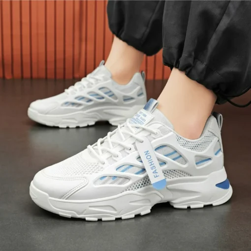 Men's Sneakers Mesh Breathable Casual Shoes Outdoor Running Shoes for Men Quality Leather Luxury Designer Platform Shoes Sneaker - Image 5